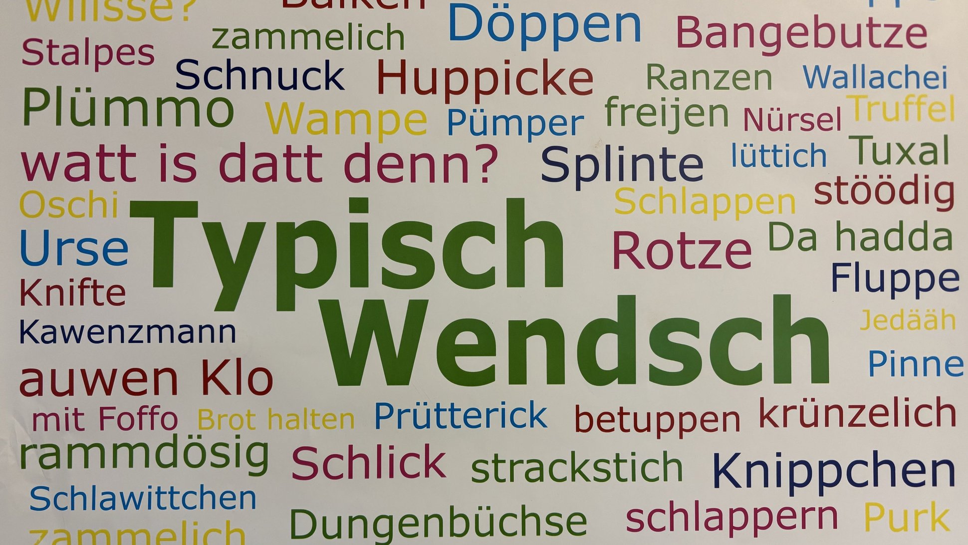 Wörter auf Wendsch Platt